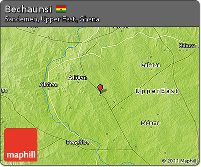 Physical 3D Map of Bechaunsi