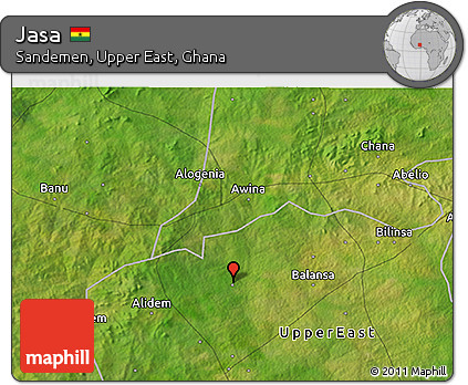 Satellite 3D Map of Jasa