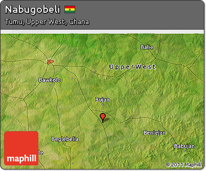 Satellite 3D Map of Nabugobeli