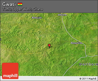 Satellite 3D Map of Gwasi