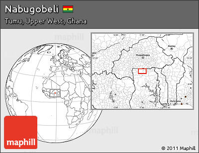 Blank Location Map of Nabugobeli