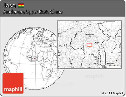Blank Location Map of Jasa