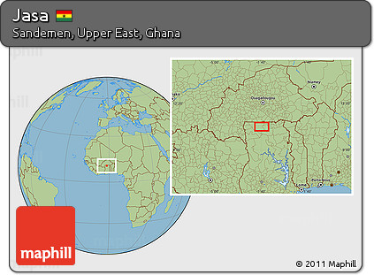 Savanna Style Location Map of Jasa