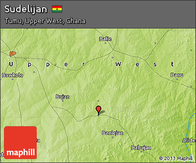 Physical Map of Sudelijan