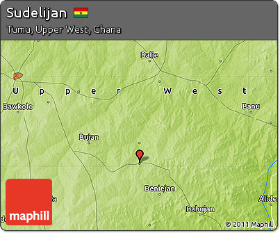 Physical Map of Sudelijan