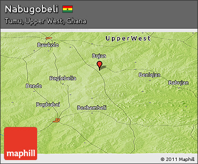 Physical Panoramic Map of Nabugobeli