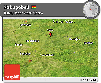 Satellite Panoramic Map of Nabugobeli