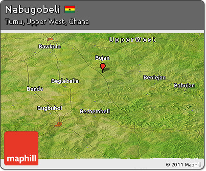 Satellite Panoramic Map of Nabugobeli