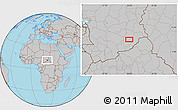 Gray Location Map of Al Bidia