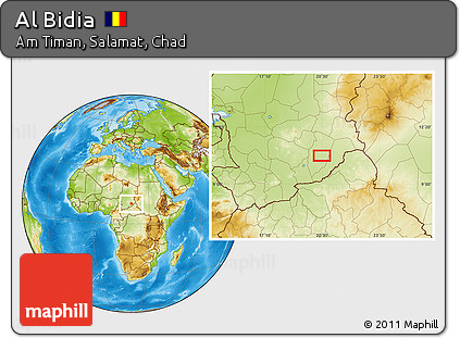 Physical Location Map of Al Bidia