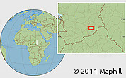 Savanna Style Location Map of Al Bidia