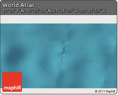Satellite 3D Map of the Area around 10° 38' 32" N, 21° 10' 29" W