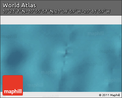 Satellite 3D Map of the Area around 10° 38' 32" N, 21° 10' 29" W