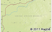 Physical Map of the area around 10° 38' 32" N, 22° 10' 29" E
