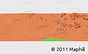 Political Panoramic Map of the area around 10° 38' 32" N, 29° 49' 30" E