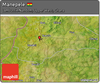 Satellite 3D Map of Manepele