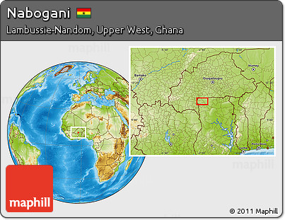Physical Location Map of Nabogani