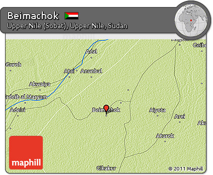 Physical 3D Map of Beimachok