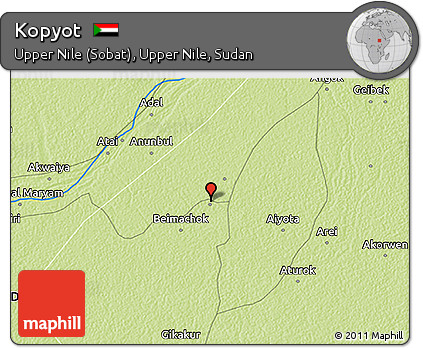 Physical 3D Map of Kopyot