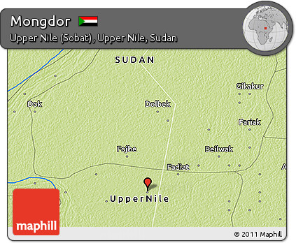 Physical 3D Map of Mongdor