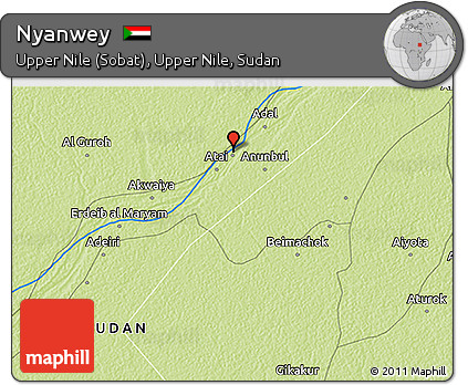 Physical 3D Map of Nyanwey