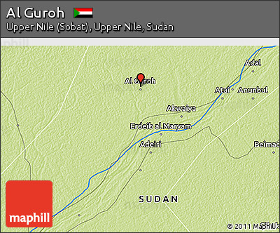 Physical 3D Map of Al Guroh