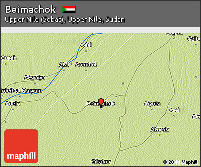Physical 3D Map of Beimachok