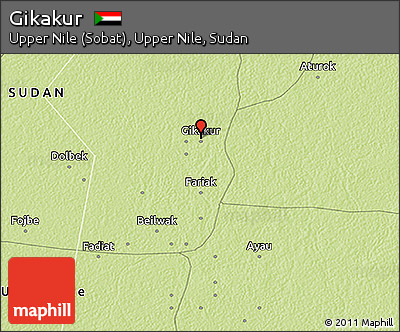 Physical 3D Map of Gikakur