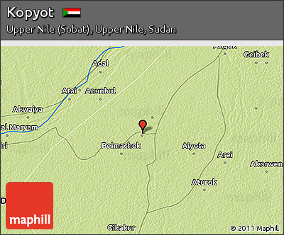 Physical 3D Map of Kopyot
