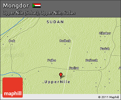 Physical 3D Map of Mongdor