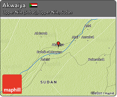 Physical 3D Map of Akwaiya