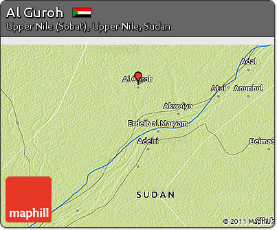 Physical 3D Map of Al Guroh