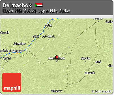 Physical 3D Map of Beimachok