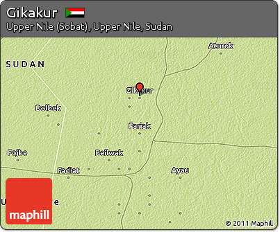 Physical 3D Map of Gikakur