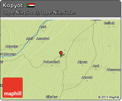 Physical 3D Map of Kopyot