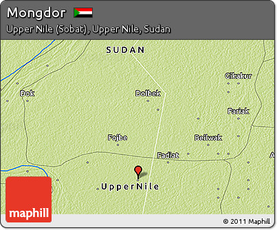 Physical 3D Map of Mongdor