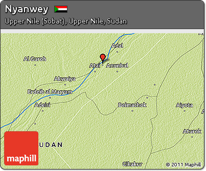 Physical 3D Map of Nyanwey