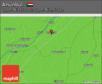 Political 3D Map of Anunbul