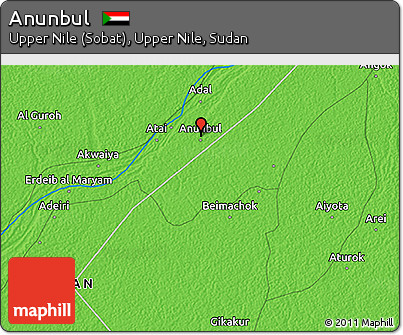 Political 3D Map of Anunbul