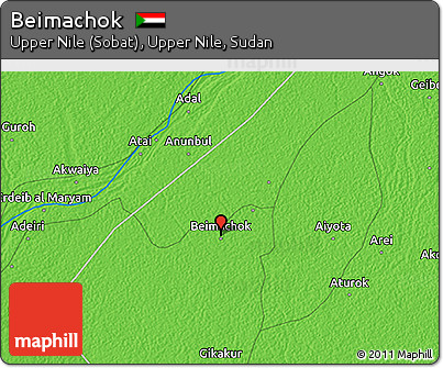 Political 3D Map of Beimachok
