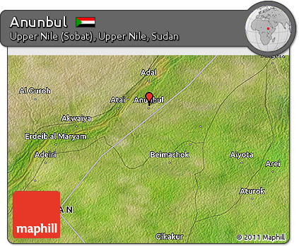 Satellite 3D Map of Anunbul