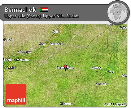 Satellite 3D Map of Beimachok
