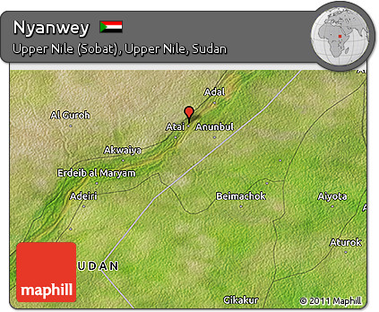 Satellite 3D Map of Nyanwey