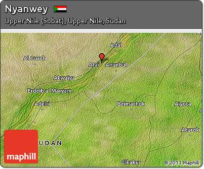 Satellite 3D Map of Nyanwey