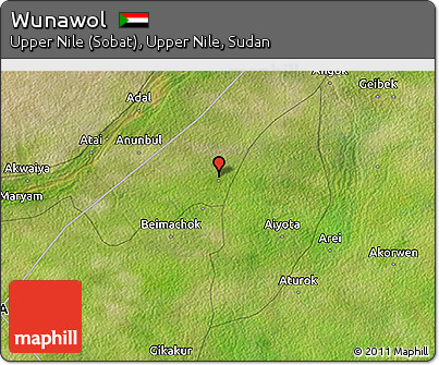 Satellite 3D Map of Wunawol