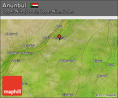 Satellite 3D Map of Anunbul