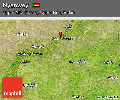 Satellite 3D Map of Nyanwey