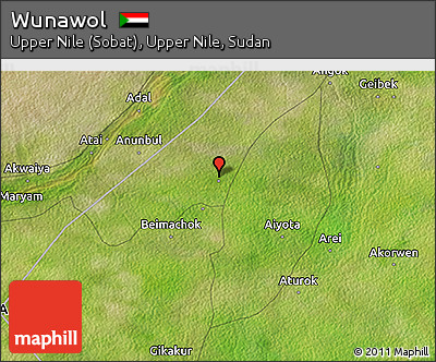Satellite 3D Map of Wunawol