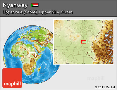 Physical Location Map of Nyanwey