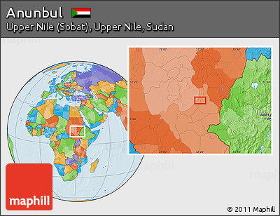 Political Location Map of Anunbul